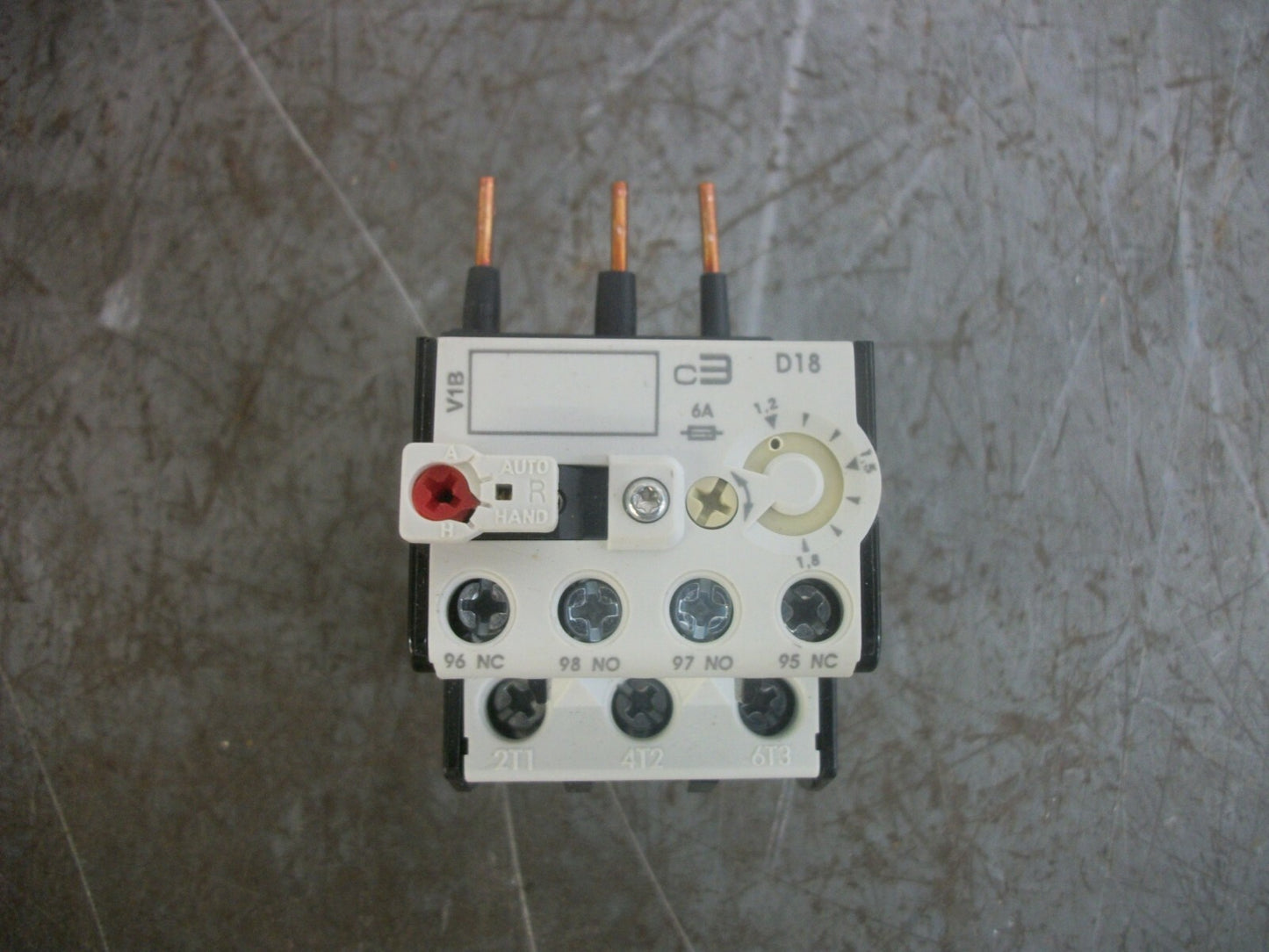 C3 CONTROLS THERMAL OVERLOAD RELAY 320-B2D18 1.2-1.8AMP