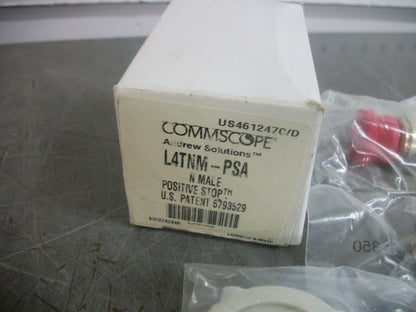 ANDREW SOLUTIONS COMMSCOPE N MALE POSITIVE STOP COMMECTOR L4TNM-PSA NIB