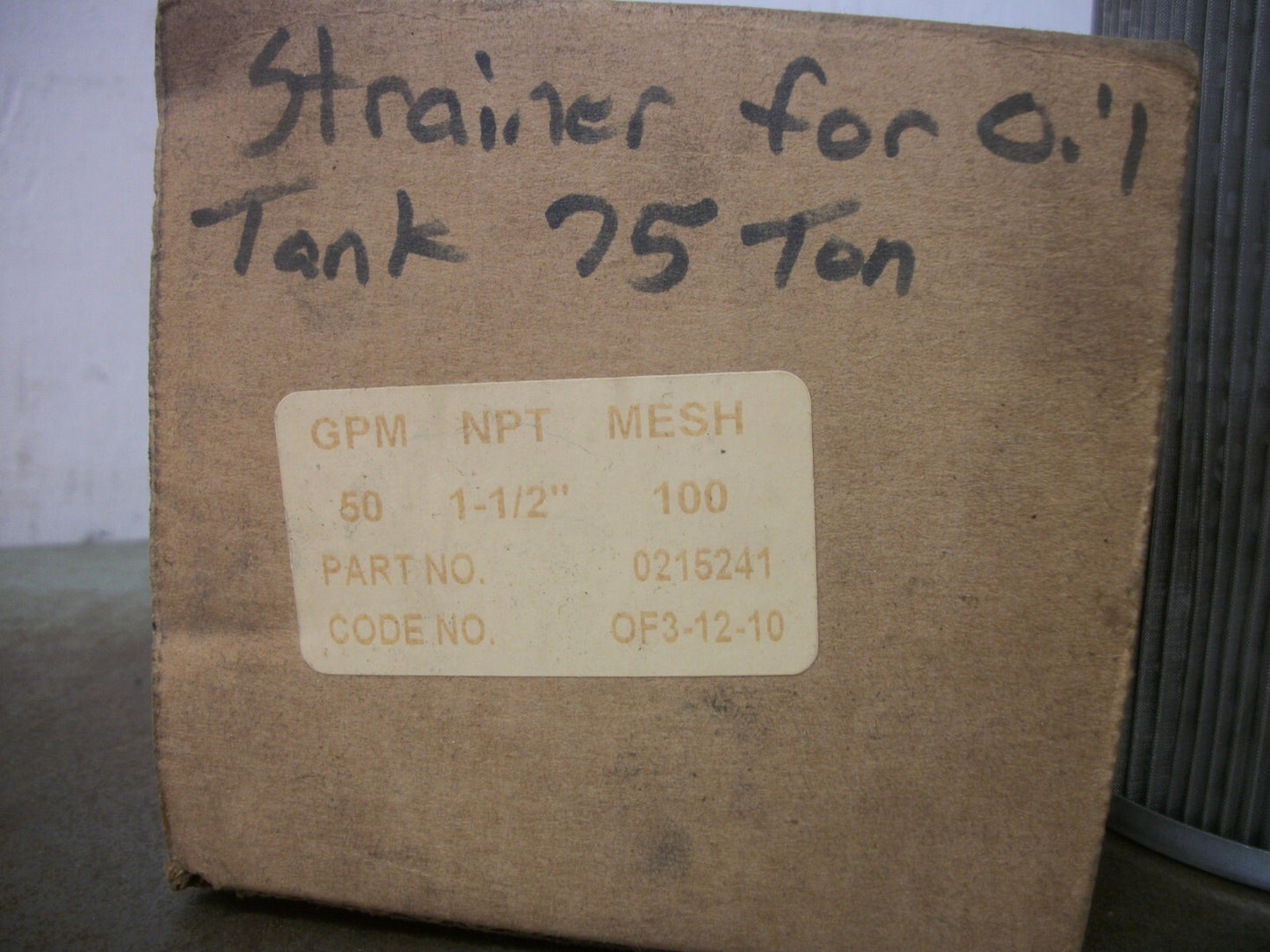 GENERIC 1-1/2" HYDRAULIC FILTER 0215241 NIB