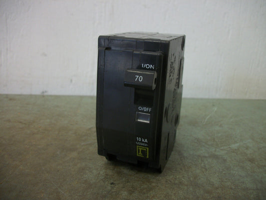 SQUARE D QO CIRCUIT BREAKER QO270 70AMP 240VOLT 2POLE NOB