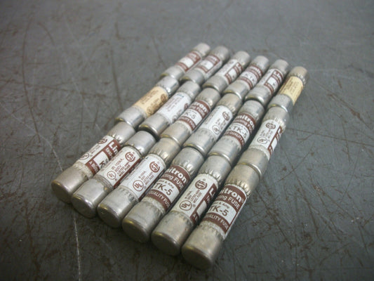 BUSSMANN LOT OF 18 LIMITRON FUSES KTK5 5AMP 600VOLT NOB