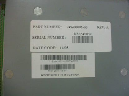 FORCE10 2-PORT 10G MODULE 749-00002-00 REV A