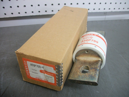 GOULD SHAWMUT AMP-TRAP SEMICONDUCTOR FUSE A50P700-4 700AMP 500VOLT NIB