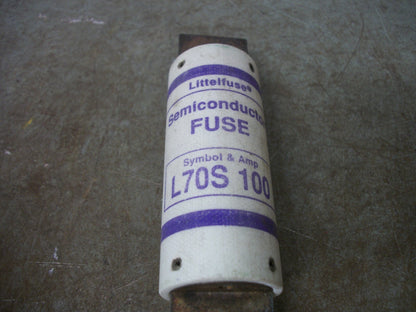 LITTELFUSE SEMICONDUCTOR FUSE L70S100 100AMP 700VOLT NOB