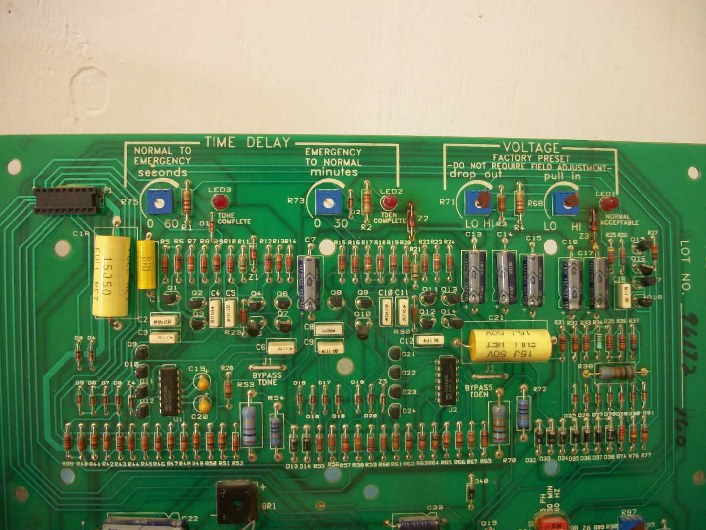 KOHLER AUTOMATIC TRANSFER SWITCH MOTHERBOARD PCB ASSEMBLY B-320689