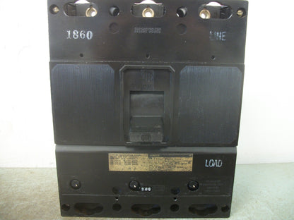 SIEMENS ITE JL3 CIRCUIT BREAKER JL3F400 400AMP 600VOLT 3POLE W/200A TRIP