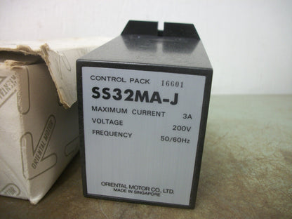 ORIENTAL MOTOR SPEED CONTROL PACK SS32MA-J 3AMP 200VOLT NIB