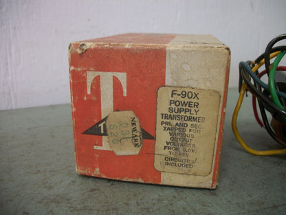 TRIAD POWER SUPPLY TRANSFORMER F-90X 6.5-40VOLT NIB