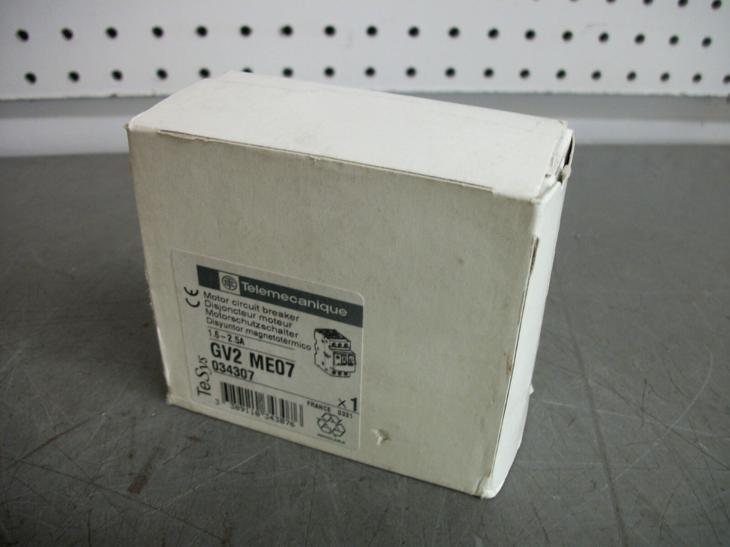 TELEMECANIQUE MOTOR CIRCUIT BREAKER GV2ME07 1.6-2.5AMP NIB
