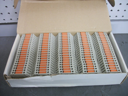 TELEMECANIQUE BOX OF 100 4mm2 DISCONNECT TERM BLOCKS AB1SC435U NIB