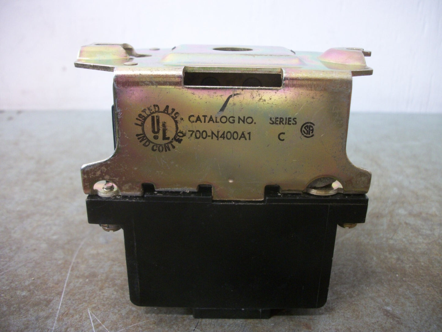 ALLEN-BRADLEY AC CONTROL RELAY SERIES C 700-N400A1 120VCOIL