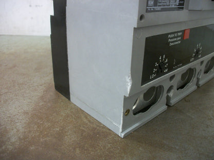 SIEMENS SENTRON JD6-A CIRCUIT BREAKER JD63F400 400AMP 600VOLT 3POLE W/225A TRIP