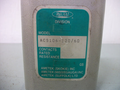 AMTEK PANALARM RELAY ACS106-120/60 NOB