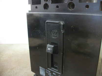 WESTINGHOUSE FB CIRCUIT BREAKER FB3040 40AMP 600VOLT 3POLE