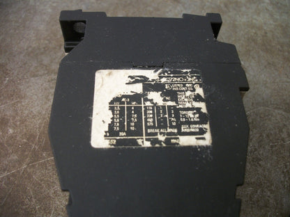 SIEMENS CONTACTOR 3TF4122-0A 20AMP 42VCOIL 3PH 600V 10HP