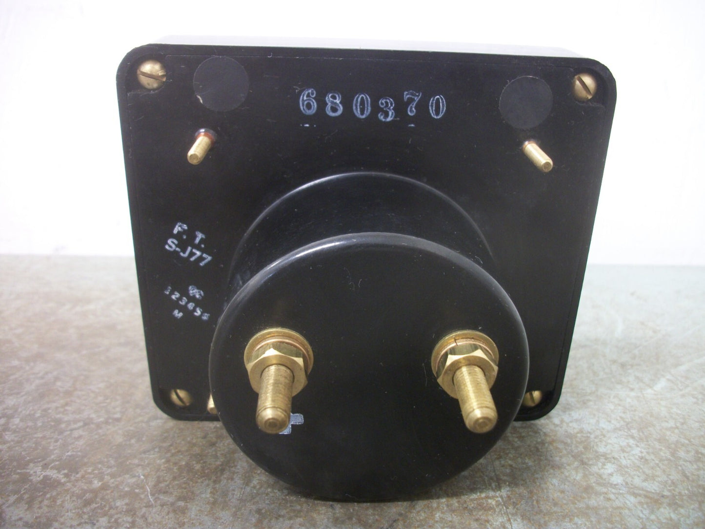 TOCCO HICKOK MODEL 68Q DC AMPERES METER 680370 0-7.5 NOB