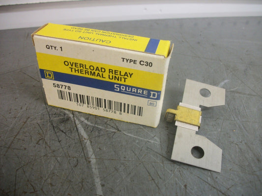 SQUARE D OVERLOAD RELAY THERMAL HEATER C30 NIB