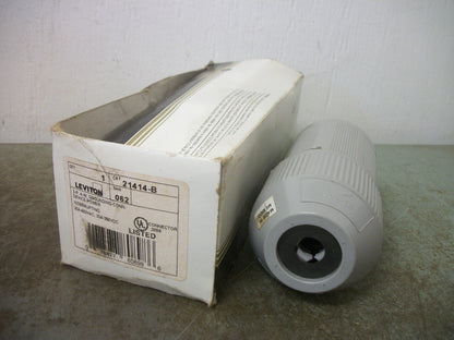 LEVITON GROUNDING CONNECTOR 21414-B 30AMP 600VOLT 3POLE 4W NIB