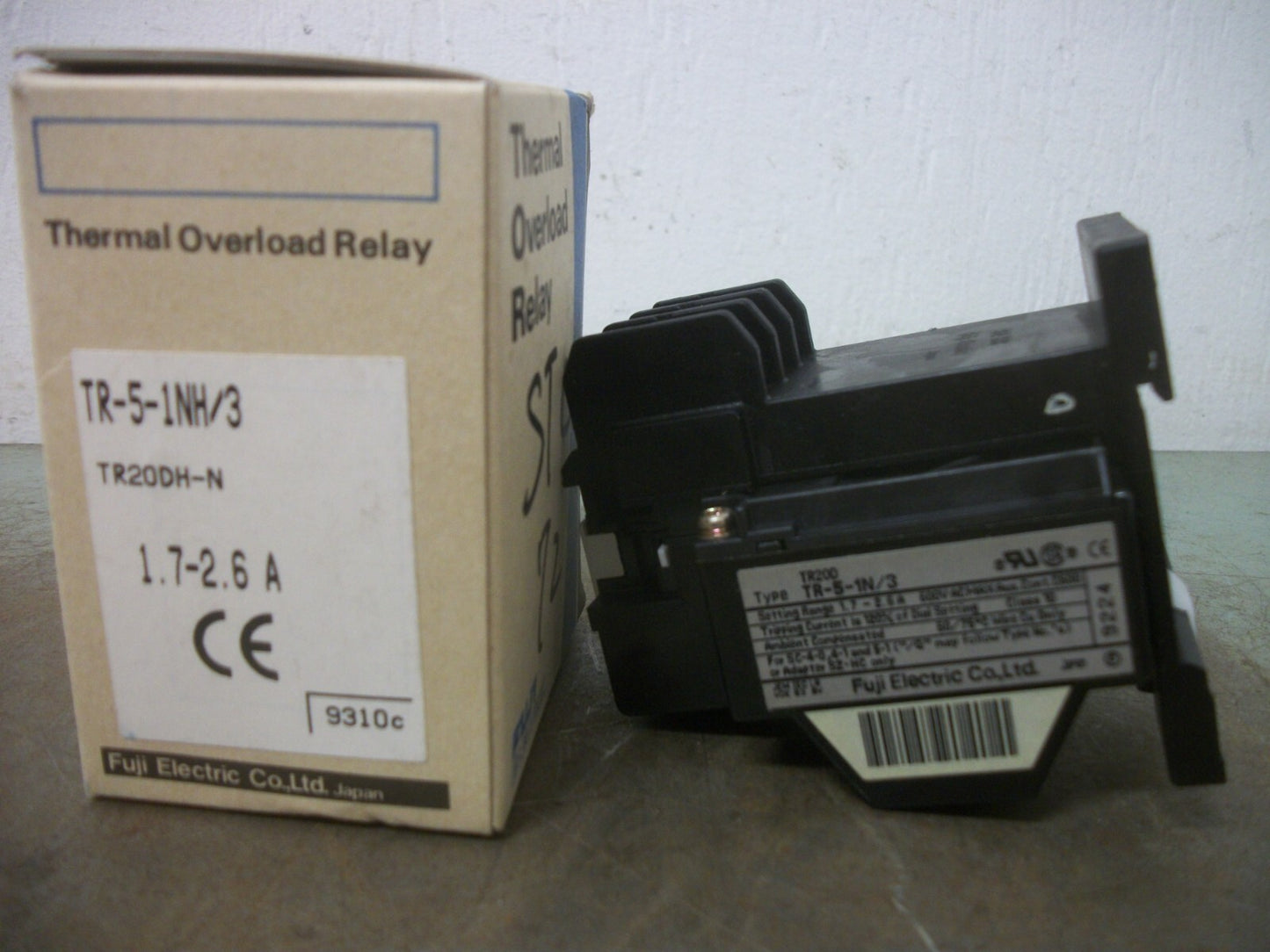 FUJI THERMAL OVERLOAD RELAY TR-5-1N/3 1.7-2.6AMP NIB