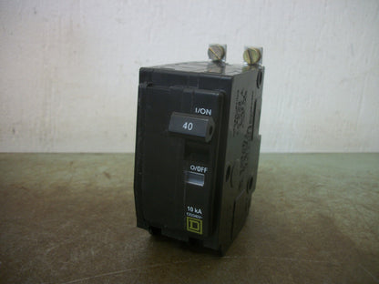SQUARE D QOB CIRCUIT BREAKER QOB240 40AMP 240VOLT 2POLE