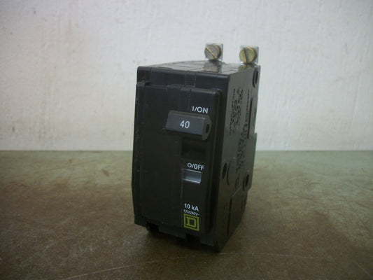SQUARE D QOB CIRCUIT BREAKER QOB240 40AMP 240VOLT 2POLE