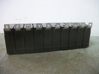 WESTINGHOUSE LOT OF 10 BA CIRCUIT BREAKERS BAB1015 15AMP 240VOLT 1POLE