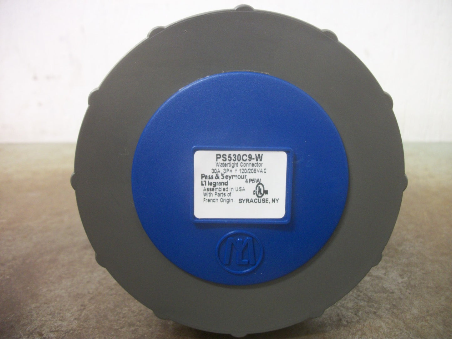 PASS & SEYMOUR PIN & SLEEVE CONNECTOR PS530C9W 30AMP 120/208VOLT 3PH 4P 5W GRND