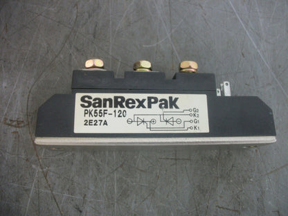 SANREX PAK POWER SCR THYRISTOR MODULE PK55F-120 NOB