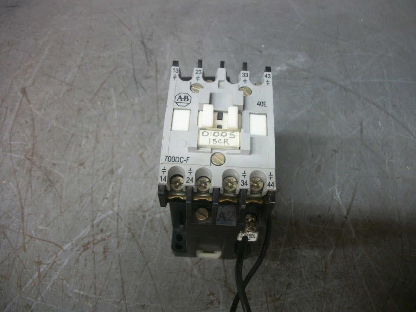ALLEN-BRADLEY DC CONTROL RELAY 700DC-F400* 24VCOIL