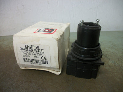 CUTLER-HAMMER 2-POS MAIN COR RESISTANT ILLUM SELECTOR SWITCH E34VFB120 120V NIB