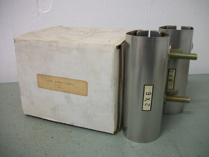 CLAMPETTE BOX OF 2 2X6 PIPE REPAIR CLAMPS 330 NIB