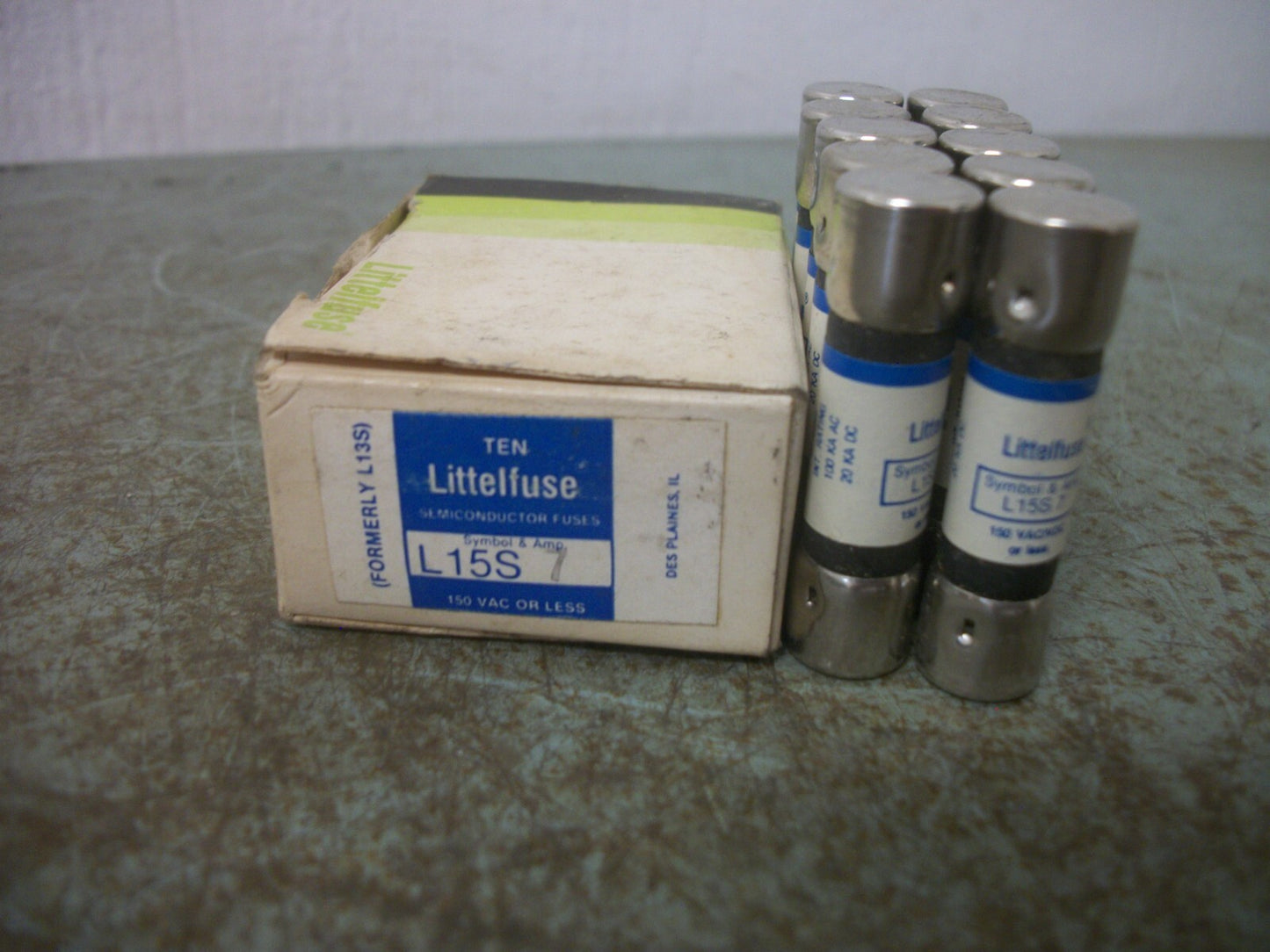 LITTELFUSE BOX OF 10 SEMICONDUCTOR FUSES L15S7 7AMP 150VOLT NIB