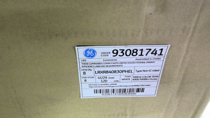GE 93081741 BOX OF 8 LED LUMINAIRES LRXR840830PHEL 120VOLT NIB