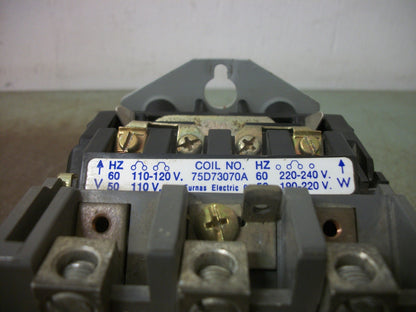 FURNAS SIZE 2-1/2 CONTACTOR 40GP107452U 60AMP 110-120/220-240VCOIL 3PH 600V 30HP