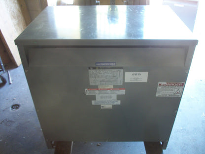 SQUARE D 45KVA 3PH TRANSFORMER 45T1814HFISNL HV 480 LV 480Y/277
