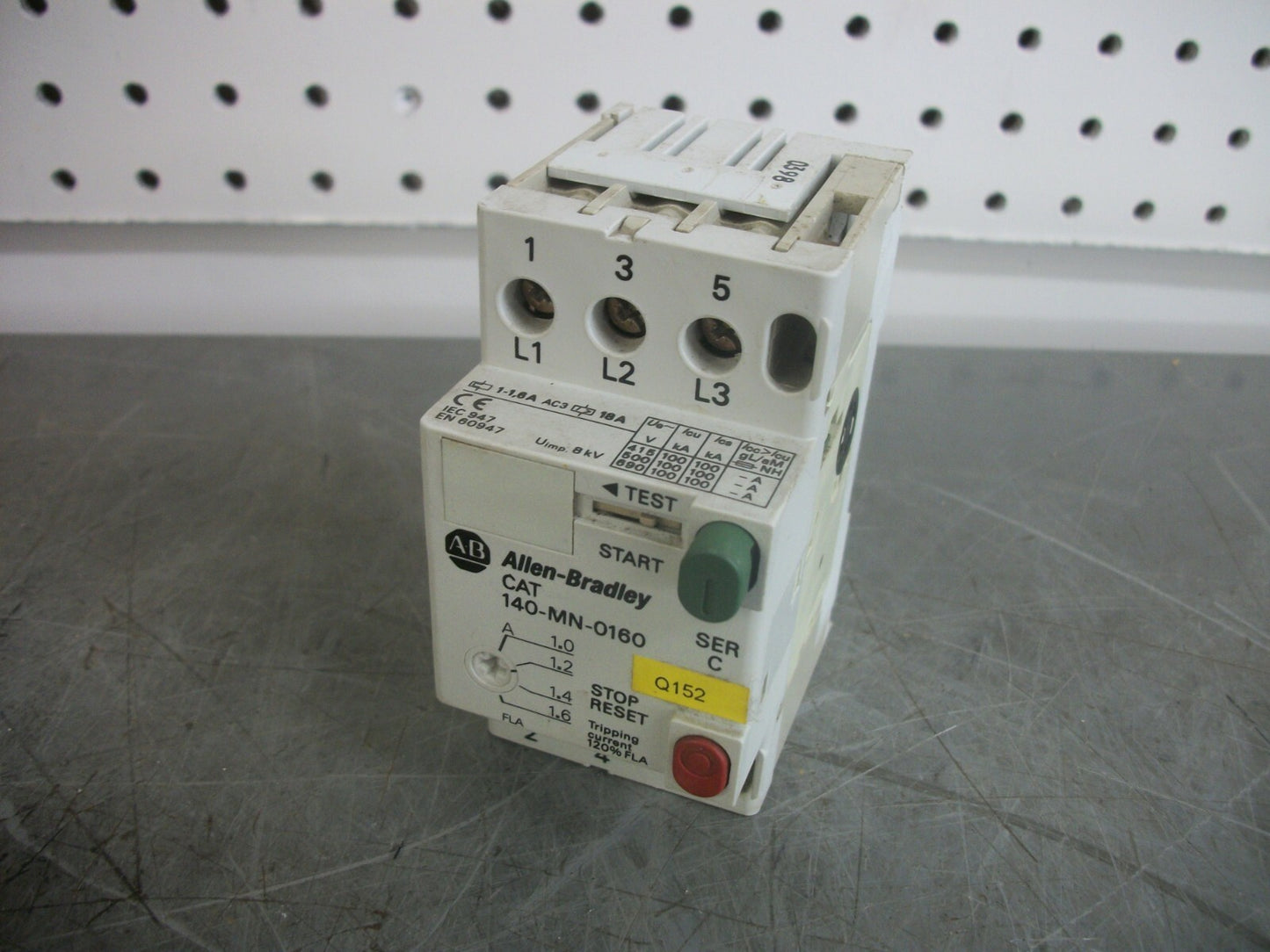 ALLEN-BRADLEY MOTOR CIRCUIT BREAKER 140-MN-0160 1.0-1.6AMP