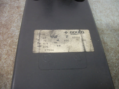 GOULD SHAWMUT CLASS H/K FUSEHOLDER 62001 200AMP 600VOLT 1POLE