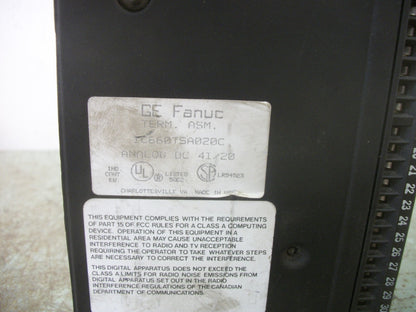 GE FANUC ANALOG DC 4I/2O I/O PLC MODULE IC660EBA020D