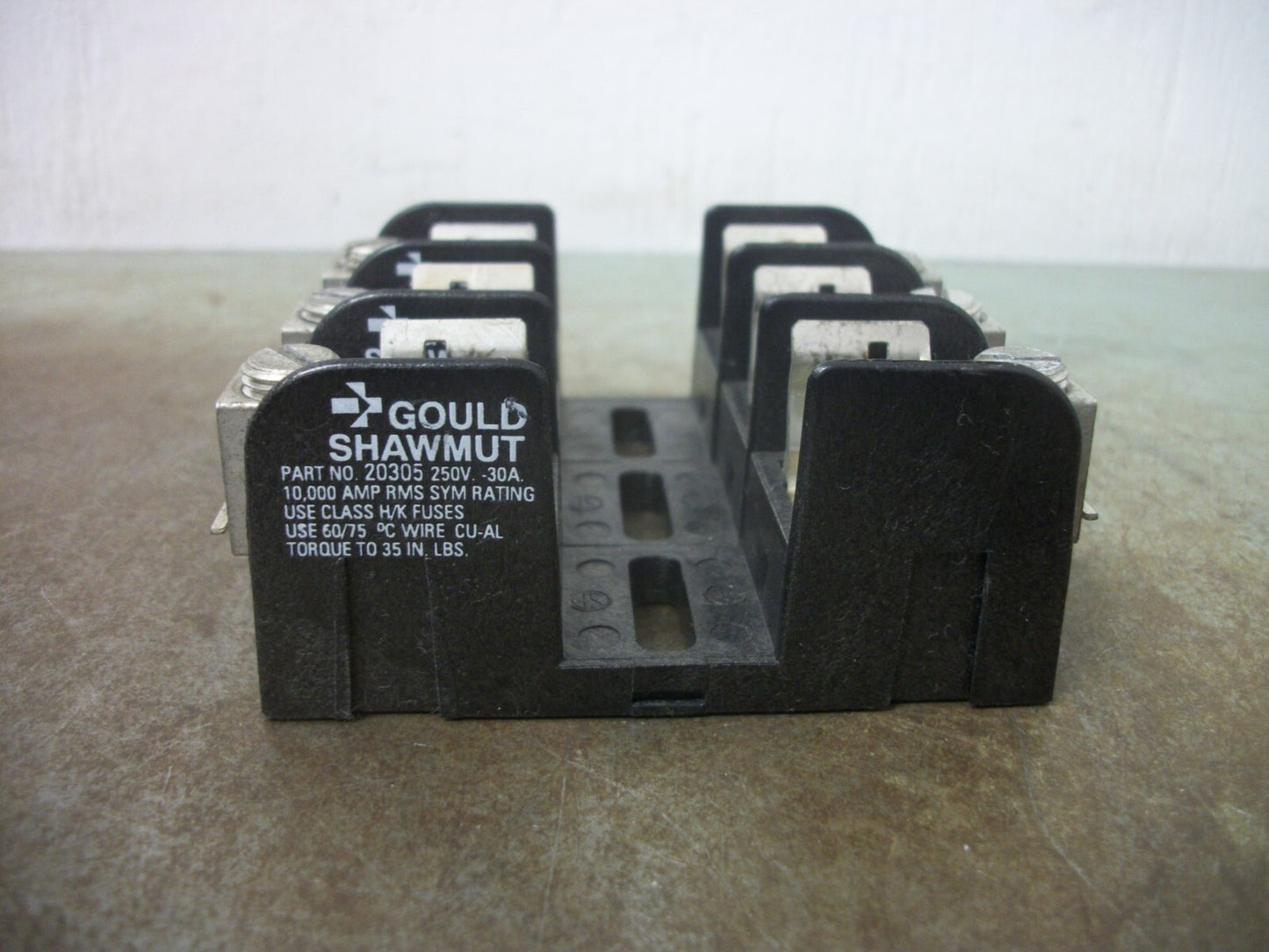 GOULD SHAWMUT CLASS H/K FUSEHOLDER 20305 30AMP 250VOLT 3POLE