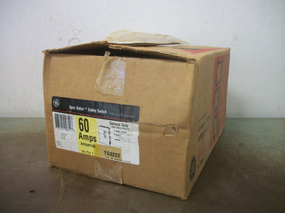 GE DISCONNECT TYPE 1 TG3222 30AMP 240VOLT 2POLE FUSIBLE NIB