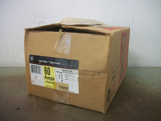 GE DISCONNECT TYPE 1 TG3222 30AMP 240VOLT 2POLE FUSIBLE NIB