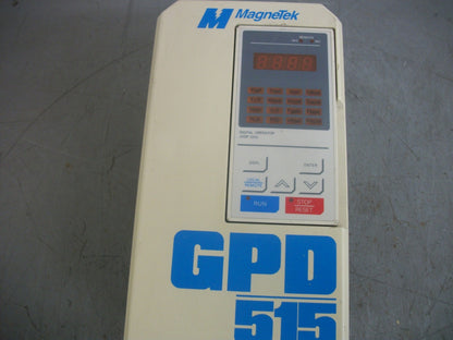 MAGNETEK GPD 515 AC DRIVE CIMR-G5M40P7 3PH 460VOLT 3.6AMP