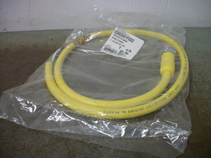DANIEL WOODHEAD 3' STRAIGHT MALE CORDSET 103002A01F0302 3P NEW