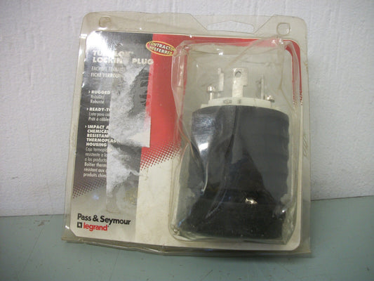 PASS & SEYMOUR TURNLOK PLUG 30AMP 125VOLT 3POLE 4WIRE NEW