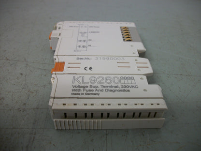 BECKHOFF 230VAC VOLTAGE SUPPLY TERMINAL MODULE KL9260