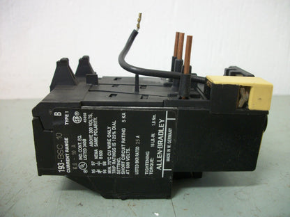 ALLEN-BRADLEY THERMAL OVERLOAD RELAY 193-BSC10 6-10AMP