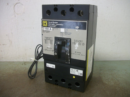 SQUARE D KAL CIRCUIT BREAKER KAL361501021 150AMP 600VOLT 3POLE GRAY W/SHUNT