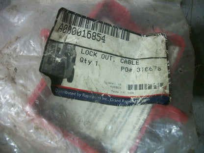 PROMATCH RAPIDPARTS RED CABLE LOCK OUT A000016854 NEW