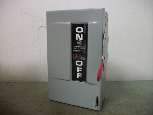 GE DISCONNECT TYPE 1 TG3221 30AMP 240VOLT 2POLE FUSIBLE NOB
