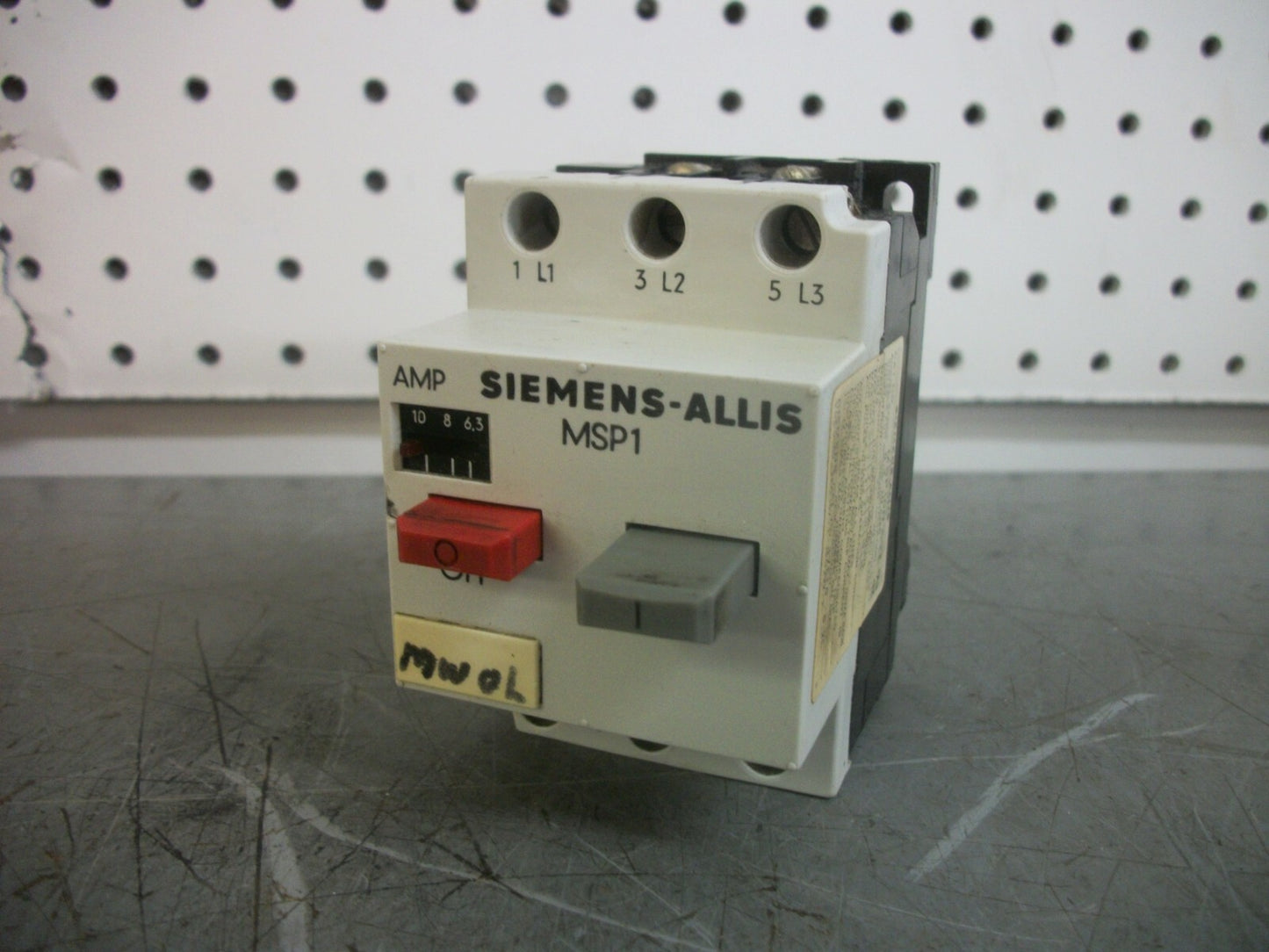 SIEMENS MANUAL MOTOR STARTER MSP10N 6.3-10AMP